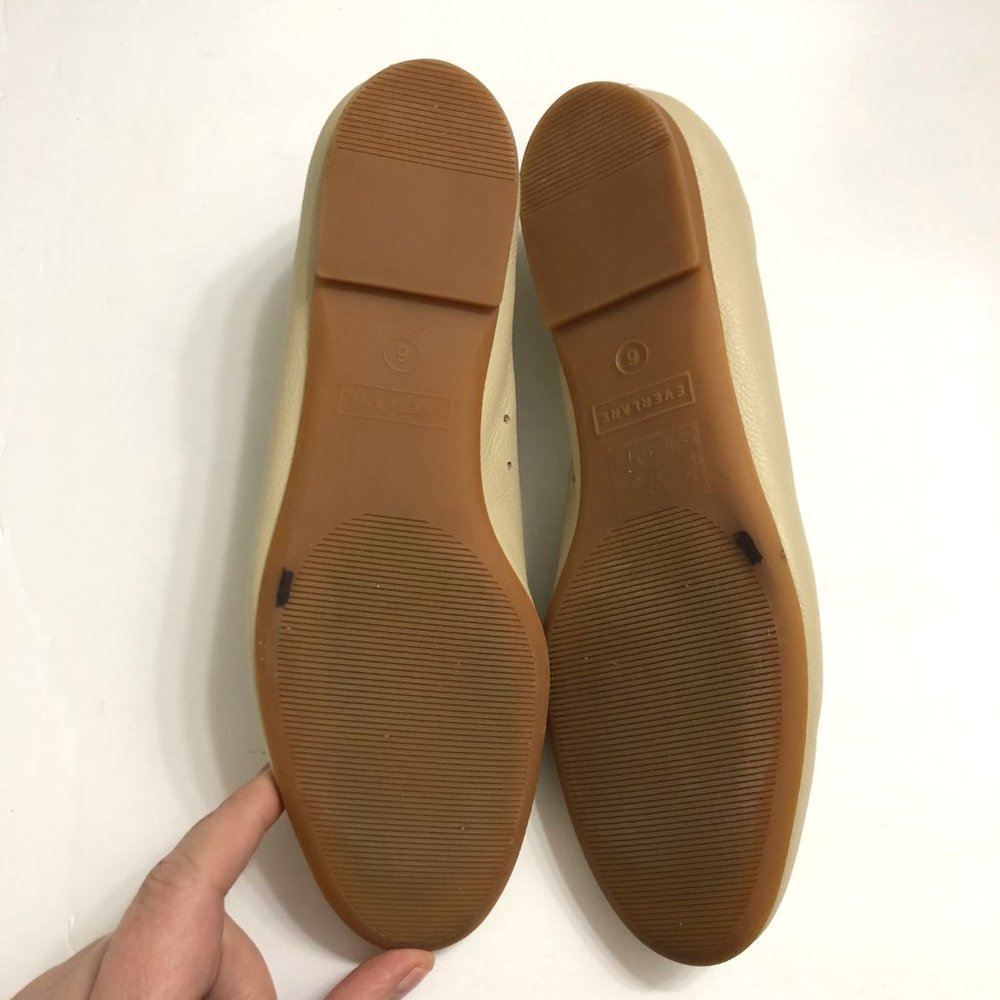 Everlane ivory leather Day Glove flats worn once - Picture 4 of 7